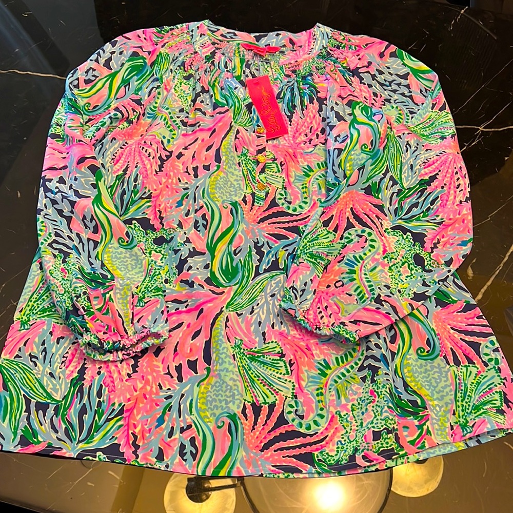 NEW❗️Lilly Pulitzer Silk Elsa Top